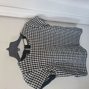 Antholopology Black and White Women's Top